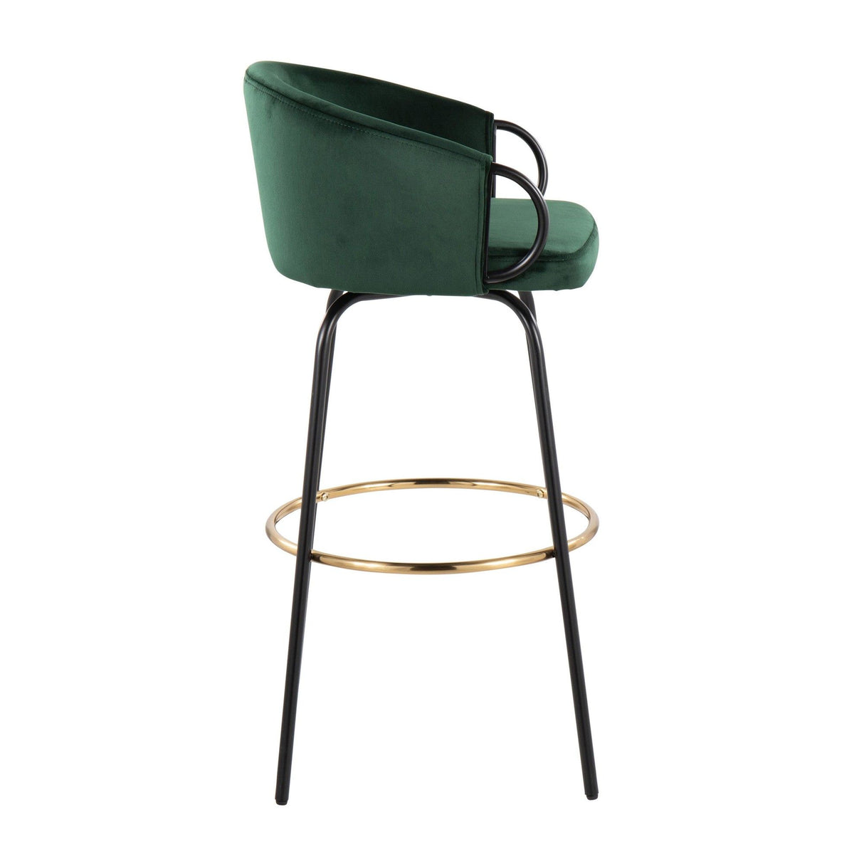 Claire - 30" Fixed-Height Barstool (Set of 2) - Black Base