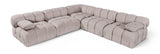Orin - Velvet Fabric 5 Piece Modular Sectional