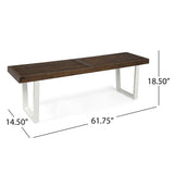 Intrinsic - Outdoor Dining Bench With Slat Top