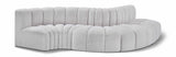 Arc - Boucle Fabric 5 Piece Modular Sofa