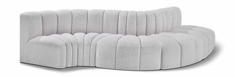 Arc - Boucle Fabric 5 Piece Modular Sofa