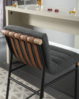 Lahni - 17" Boucle Fabric Counter Height Chair