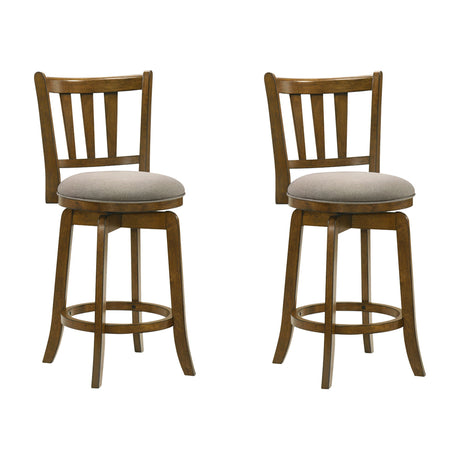 Wren - Modern Farmhouse Swivel Wood Counter Height Kitchen Bar Stool