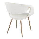 Curvo - Upholstered Chair (Set of 2) - Antique Copper Metal Legs