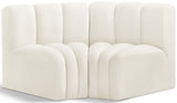 Arc - Velvet 2 Piece Modular Sofa