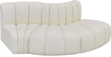 Arc - Faux Leather 3 Piece Modular Sofa