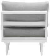 Maldives - Water Resistant Outdoor Patio Armless Chair With White Frame