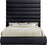 Adam - Chenille Fabric Bed With 89" Headboard