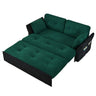 Modern Convertible Sleeper Sofa Bed With Pull-Out Queen Design, Side Storage & Thick Cushions
