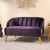 Modern Classic Shell Backed Loveseat