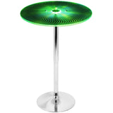 Spyra - Light Up Adjustable Bar Table - Clear