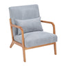 Accent Arm Chair With Pillow Upholstered