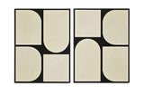 Icon - Mango Wood 2 Piece Wall Art