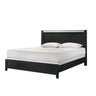 Contemporary Panel Bed With Accents
