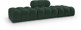 Ames - 3 Piece Boucle Upholstered Modular Sofa With 2 Backless Seats