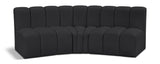 Arc - Faux Leather 3 Piece Modular Corner Sofa