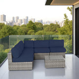Outdoor Wicker Seating Group With Cushions