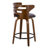 Cosi - Counter Stool Set With Walnut Wood Frame