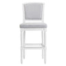 Stool With Upholstered Seat And Back
