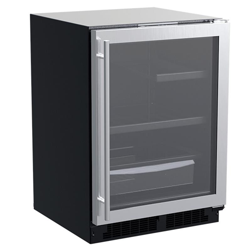 24-In Built-In Refrigerator With 3-In-1 Convertible Shelf And Maxstore Bin with Brightshield\u2122 - No, Door Style - Stainless Steel Frame Glass - (MLRE224SG01A)