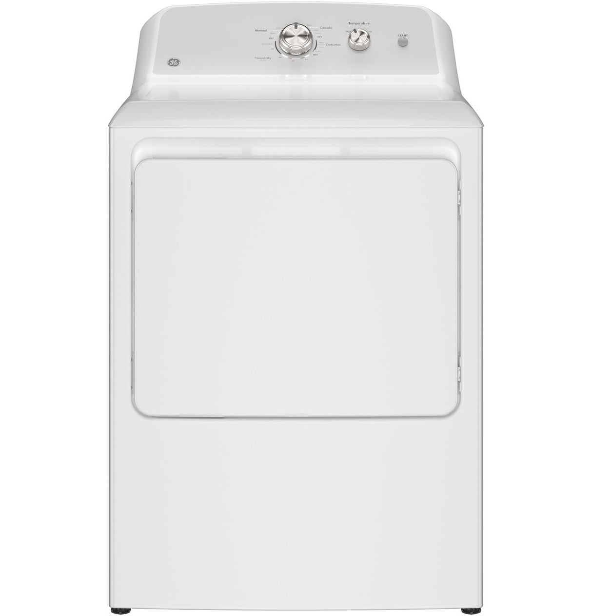 GE 6.2 cu. ft. Capacity Vented Gas Dryer with Auto Dry, Up To 120 ft. Long Venting and Shallow Depth - White