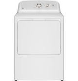 GE 6.2 cu. ft. Capacity Vented Gas Dryer with Auto Dry, Up To 120 ft. Long Venting and Shallow Depth - White