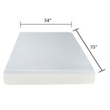 6" Firm Full Size Gel Memory Foam Mattress With Cooling Technology - White
