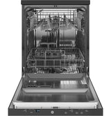 GE 24 in. Top Control Portable Dishwasher with 54 dBa Sound Level & Pocket - Black