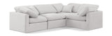 Indulge - Velvet 4 Piece Modular Corner Sectional