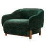 Modern Accent Chair With Recessed Arms And Tight Back