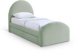 Andaz - Chenille Fabric Upholstered Trundle Bed