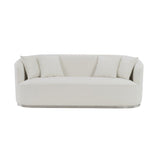 Odette - Sofa With 4 Pillows - Beige Chenille