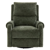 Manual Recliner Massage Chair With Swivel Rocker, 8 Massage Modes, Side Storage Pocket
