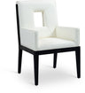 Gwendolyn - Faux Leather Dining Arm Chair With Black Frame