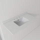 Basin Sink, 0.6" Ultra Thin Profile, Triple Faucet Holes
