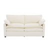 Modern Loveseat Sofa, Upholstered Couch With Side Storage Pockets