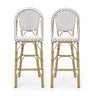 Outdoor Pe Rattan French Barstool Set