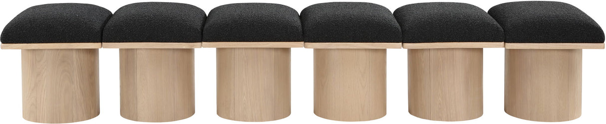 Pavilion - 6 Piece Modular Bench With Natural Base