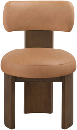 Atelier - Vegan Leather Upholstered Dining Chair (Set of 2) - Painted Brown Frame