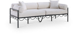 Portofino - Resilient Water Repellent Fabric 85.75" Upholstered Outdoor Patio Sofa