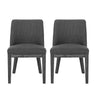 Modern Dining Chair With Durable Fabric Upholstery And Sturdy Wooden Frame (Set of 2)