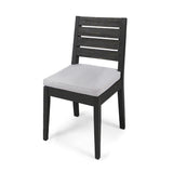 Outdoor Armless Dining Chair With Cushions