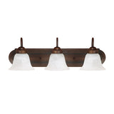 Capital Lighting 1033BB118 3 Bulb Bathroom Light - Burnished Bronze