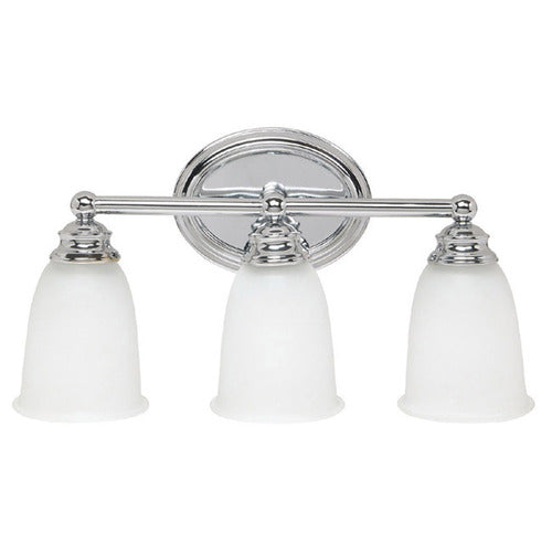 Capital Lighting 1083CH132 3 Bulb Bathroom Light - Chrome / Acid Wash