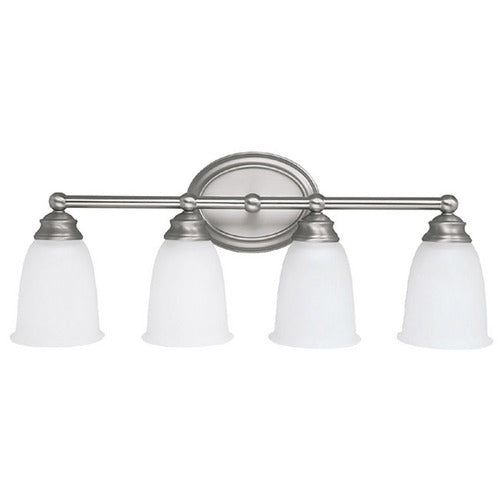 Capital Lighting 1084MN132 4 or more Bulb Bathroom Light - Matte Nickel / Acid Wash
