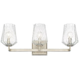 Capital Lighting 111231BS317 Arden 3 Bulb Bathroom Light - Brushed Silver