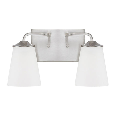 Capital Lighting 114121BN331 Braylon 2 Bulb Bathroom Light - Brushed Nickel
