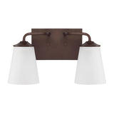 Capital Lighting 114121BZ331 Braylon 2 Bulb Bathroom Light - Bronze