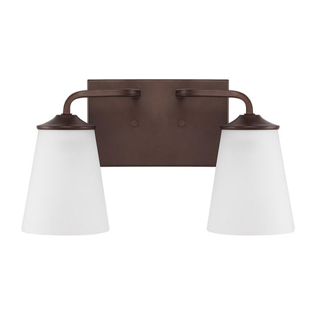 Capital Lighting 114121BZ331 Braylon 2 Bulb Bathroom Light - Bronze