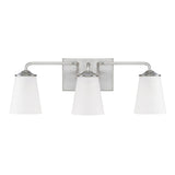 Capital Lighting 114131BN331 Braylon 3 Bulb Bathroom Light - Brushed Nickel